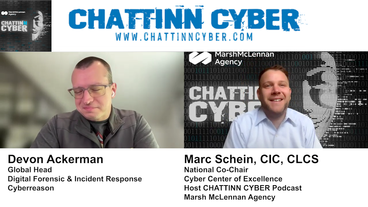 Still shot of Devon Ackerman and Marc Schein